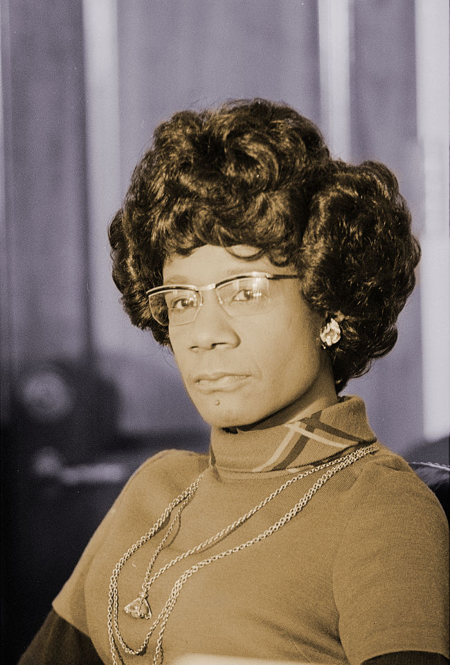 Portrait photo of Shirley Chisolm